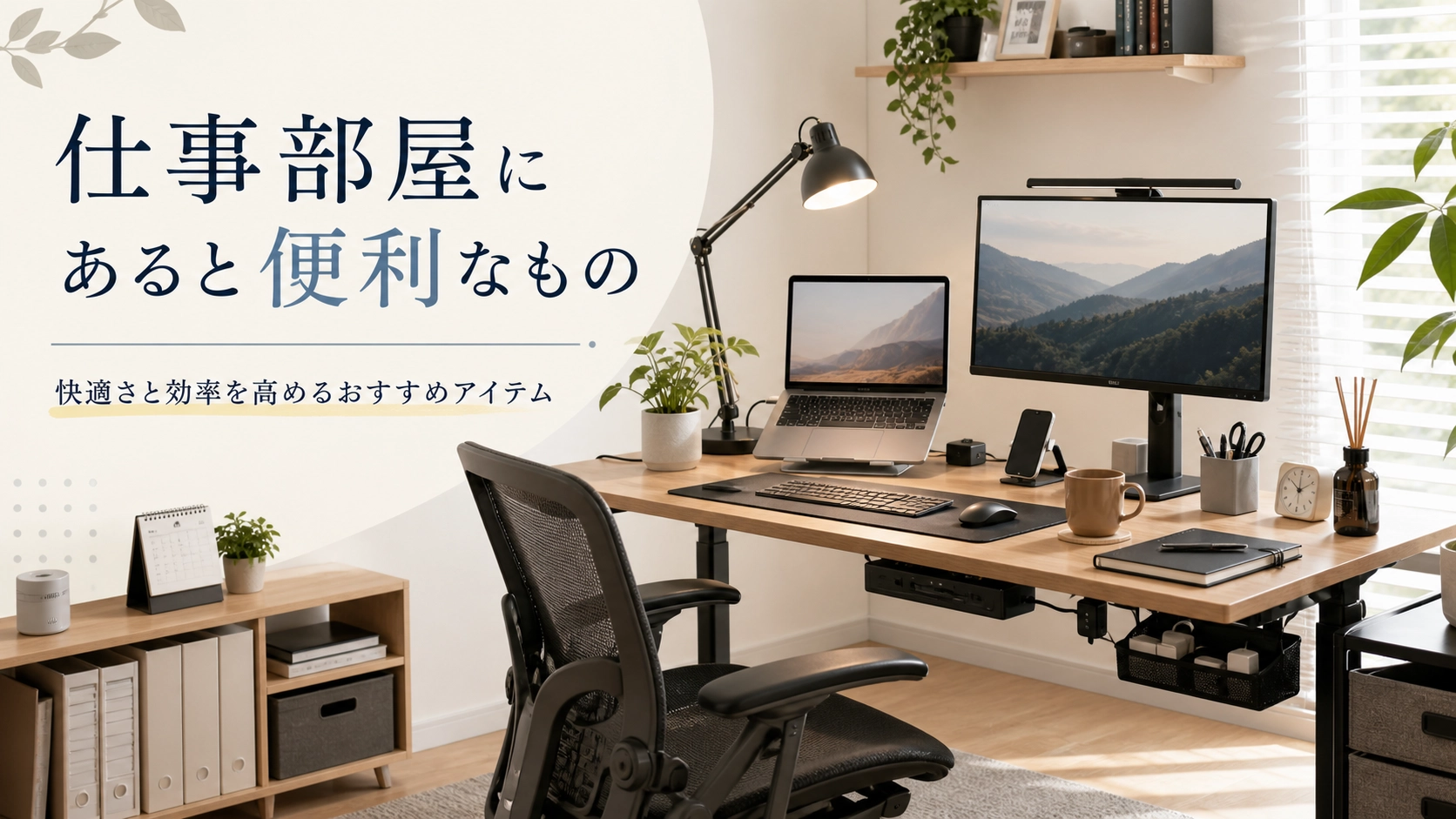 仕事部屋にあると便利なもの｜在宅ワークを快適にする買ってよかったアイテム