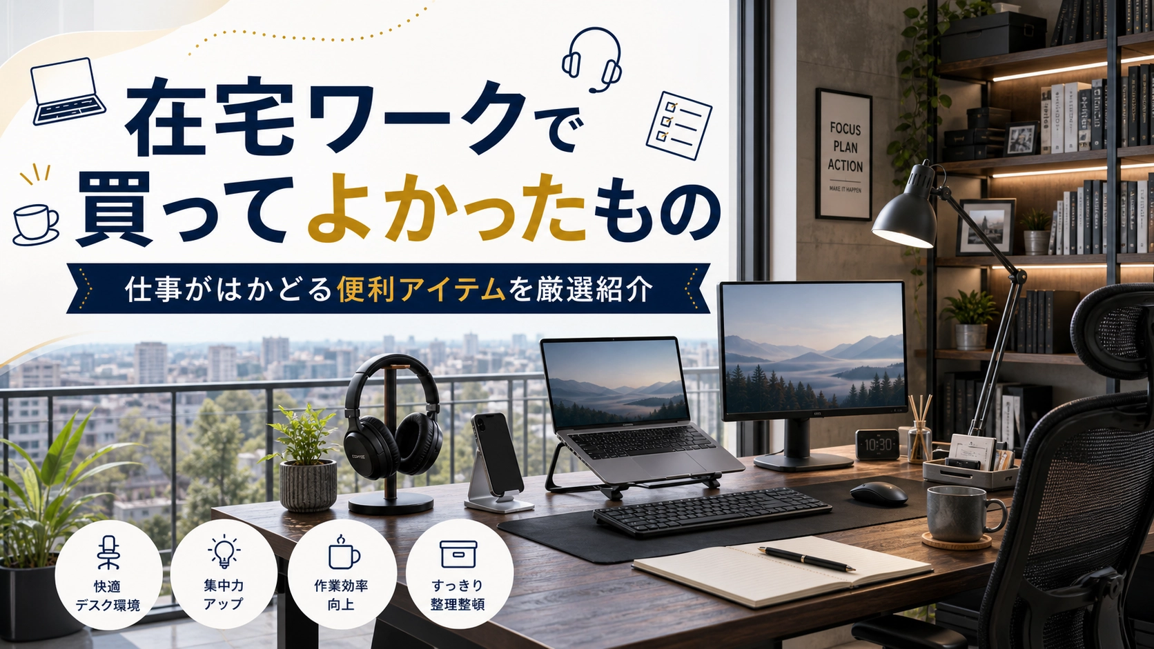 在宅ワークで買ってよかったもの｜自宅作業を快適にする便利アイテムを紹介
